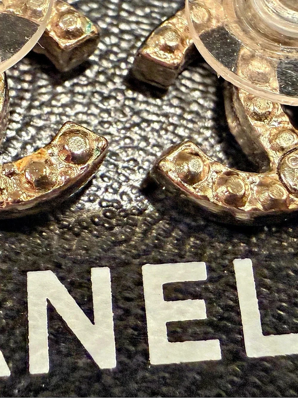 💯 AUTHENTIC Chanel CC Pink Crystal and Faux Pearl Stud Earrings